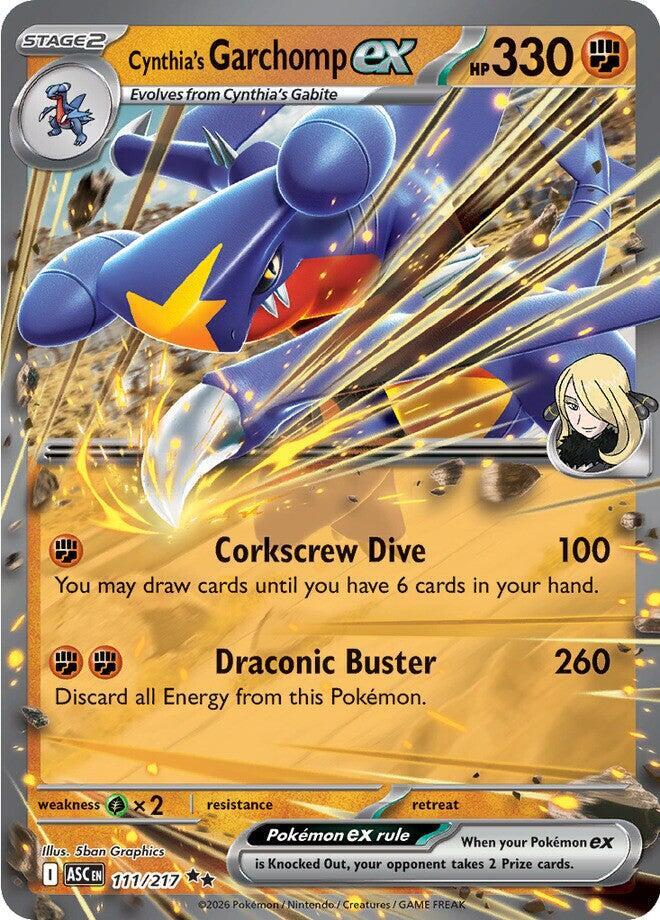 111/217 Cynthia's Garchomp EX - Ascended Heroes