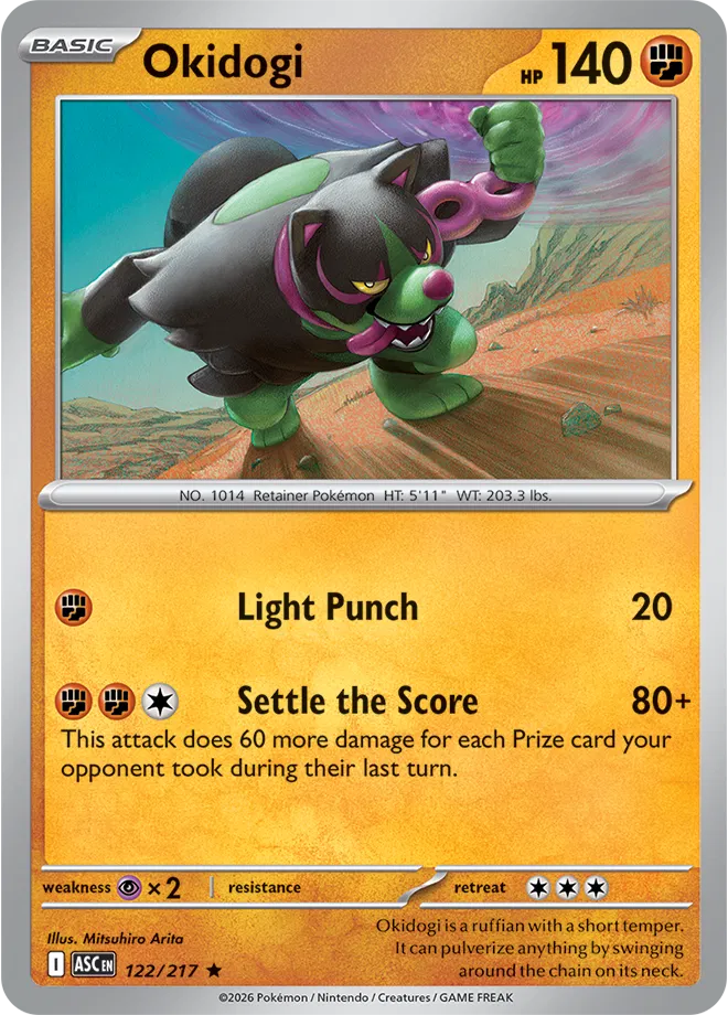 122/217 Okidogi Holofoil