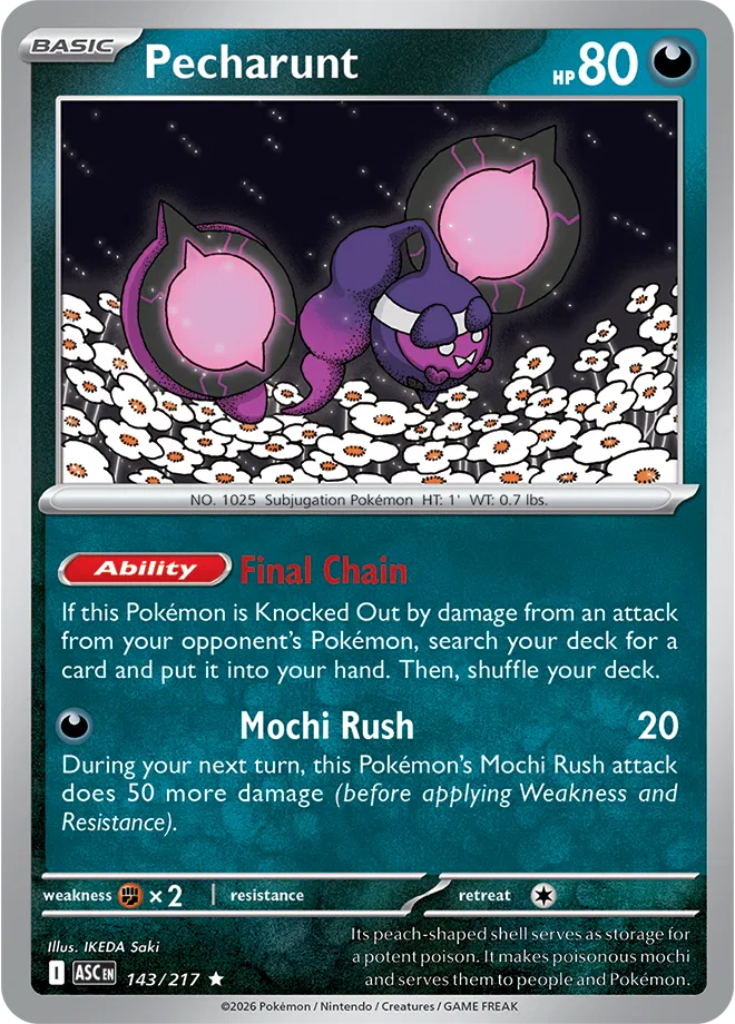 143/217 Pecharunt Holofoil - Ascended Heroes