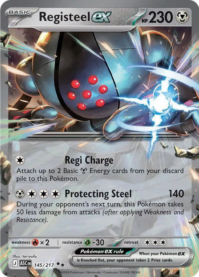 145/217 Registeel EX - Ascended Heroes