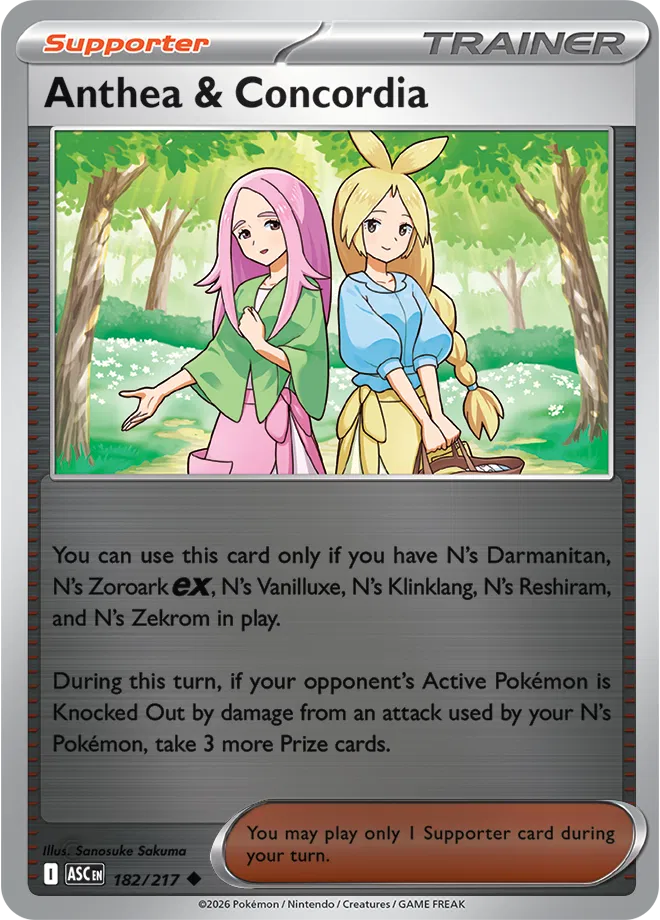 182/217 Anthea & Concordia Reverse Holo - Ascended Heroes