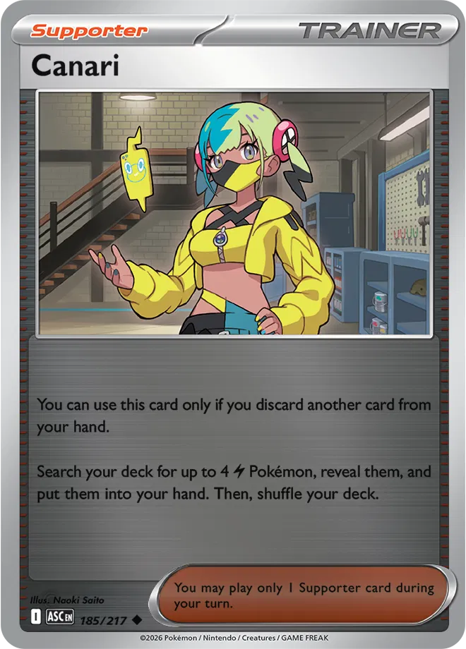 185/217 Canari Reverse Holo - Ascended Heroes