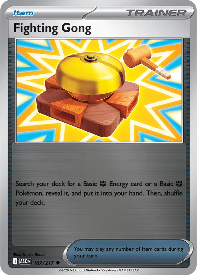187/217 Fighting Gong Reverse Holo