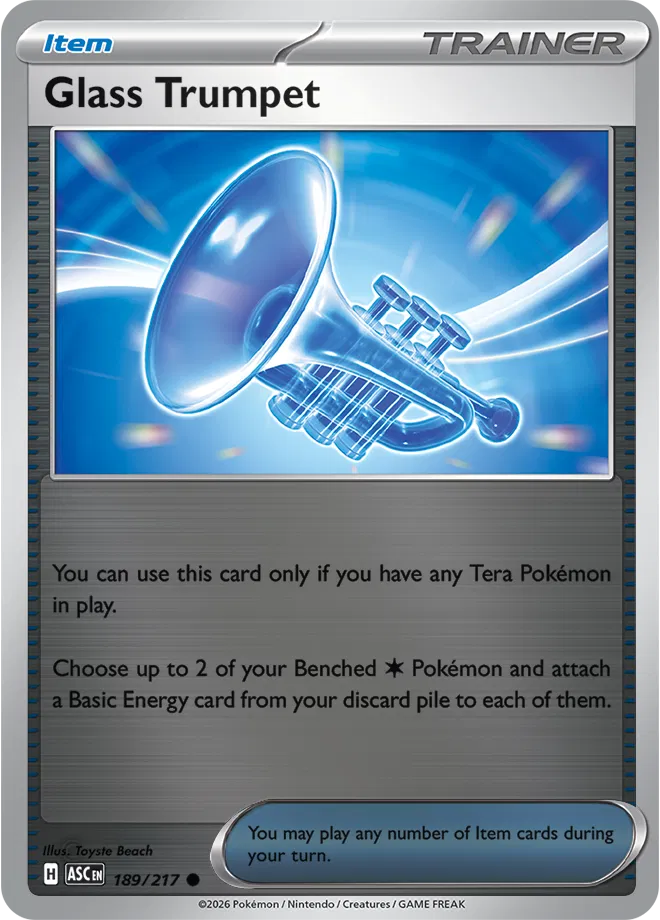 189/217 Glass Trumpet Reverse Holo - Ascended Heroes