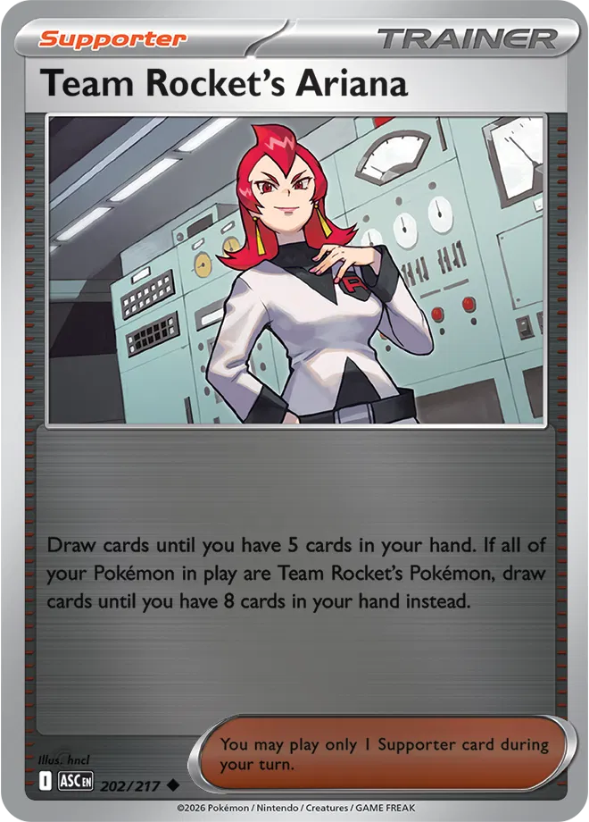 202/217 Team Rocket's Ariana Reverse Holo - Ascended Heroes