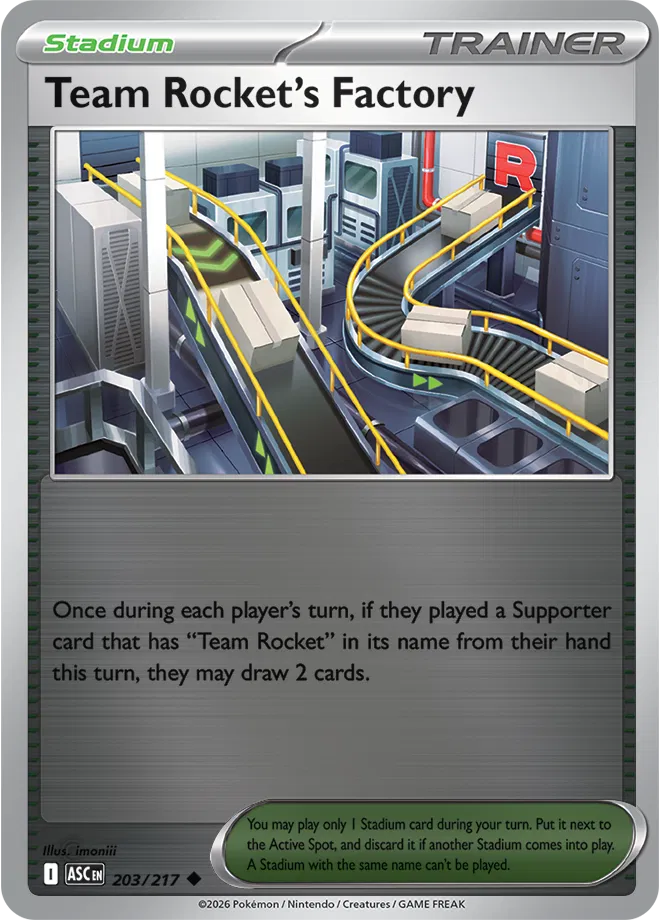 203/217 Team Rocket's Factory Reverse Holo - Ascended Heroes