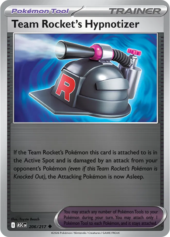 206/217 Team Rocket's Hypnotizer Reverse Holo