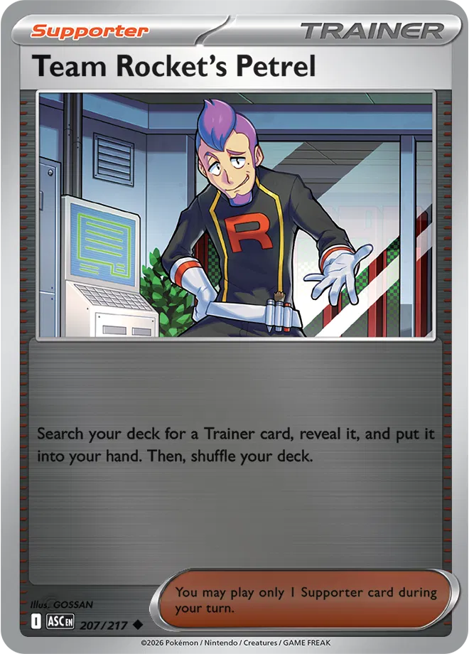 207/217 Team Rocket's Petrel Reverse Holo
