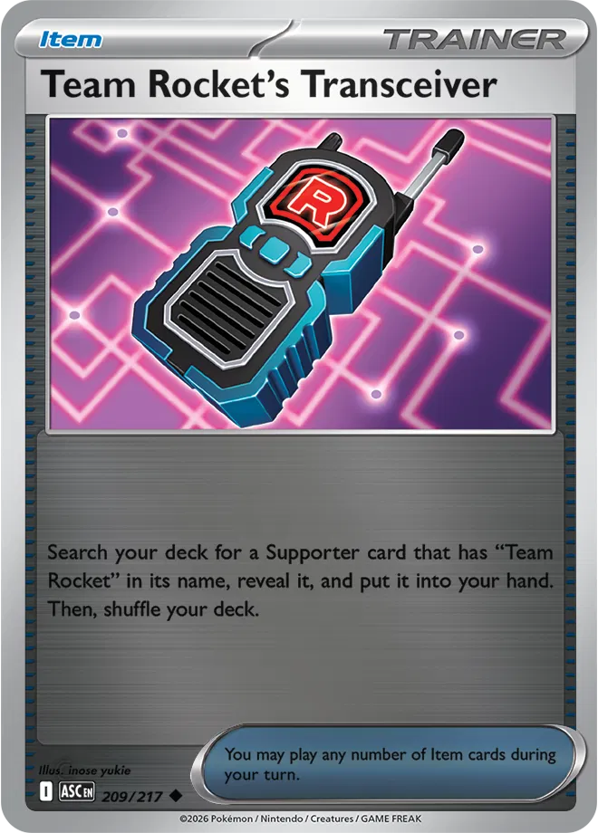 209/217 Team Rocket's Transceiver Reverse Holo - Ascended Heroes