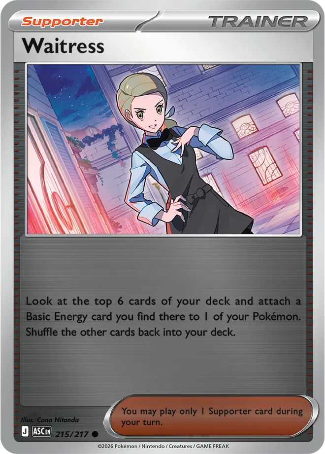215/217 Waitress Reverse Holo - Ascended Heroes