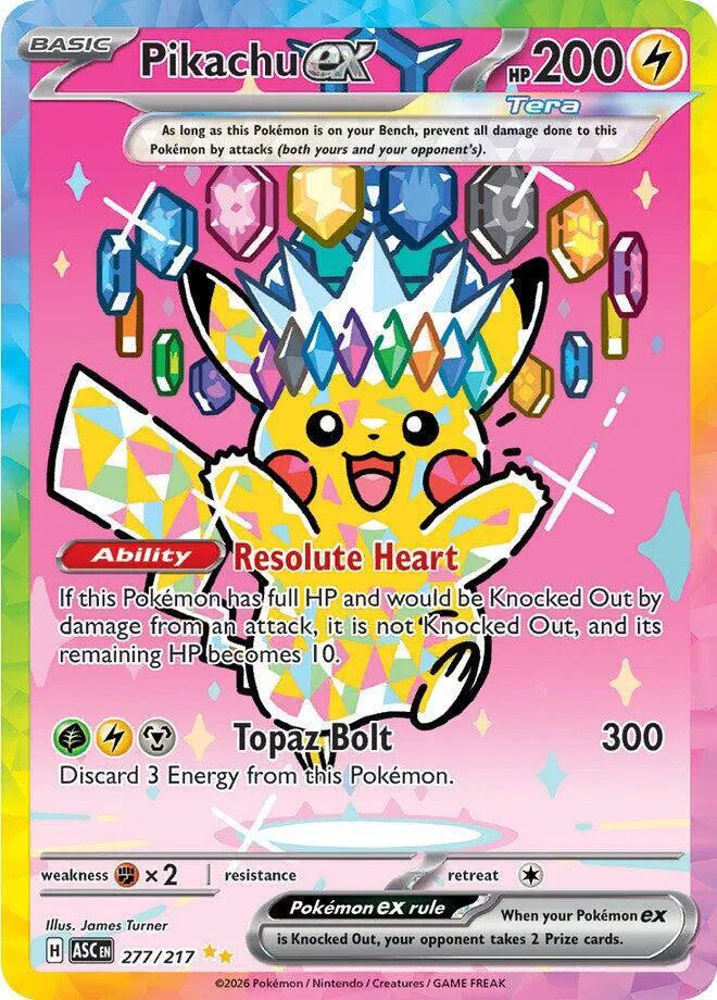277/217 Pikachu EX - Ascended Heroes