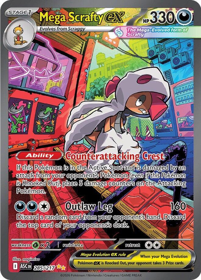 285/217 Mega Scrafty EX - Ascended Heroes