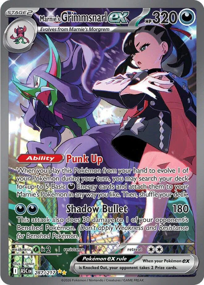 287/217 Marnie's Grimmsnarl EX - Ascended Heroes