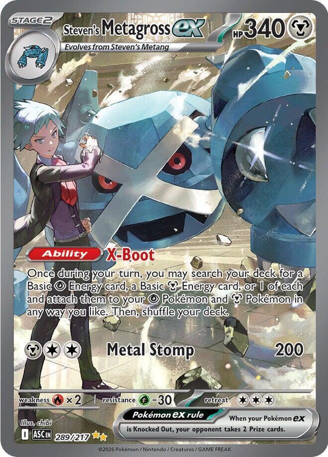 289/217 Steven's Metagross EX - Ascended Heroes