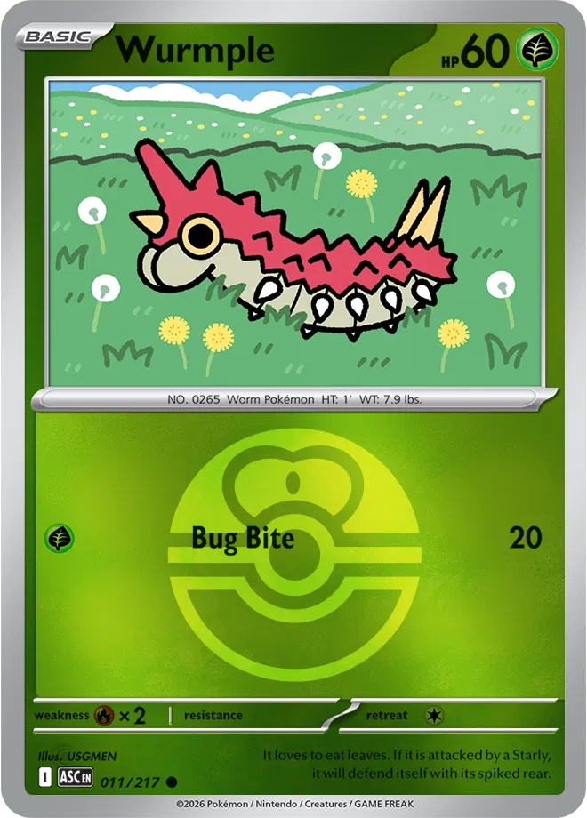 011/217 Wurmple Love Ball