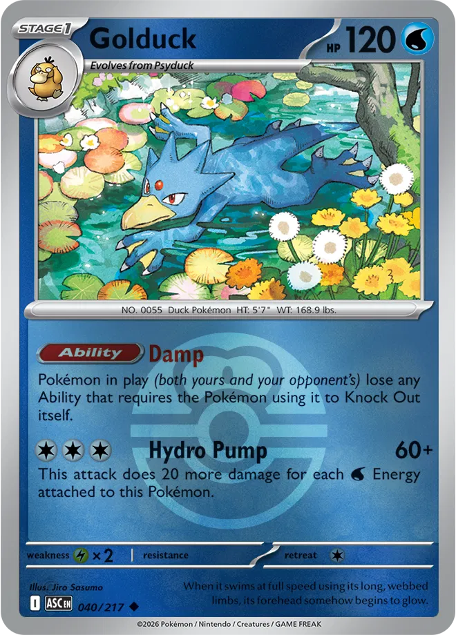 040/217 Golduck Love Ball