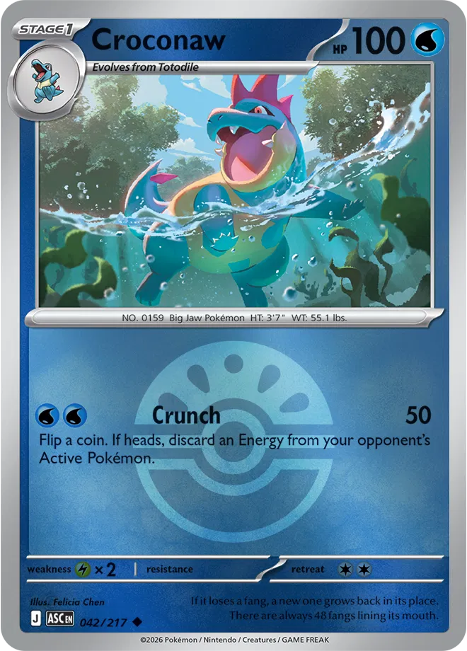 042/217 Croconaw Friend Ball