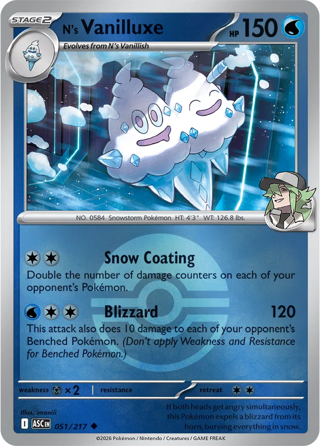 051/217 N's Vanilluxe Poke Ball