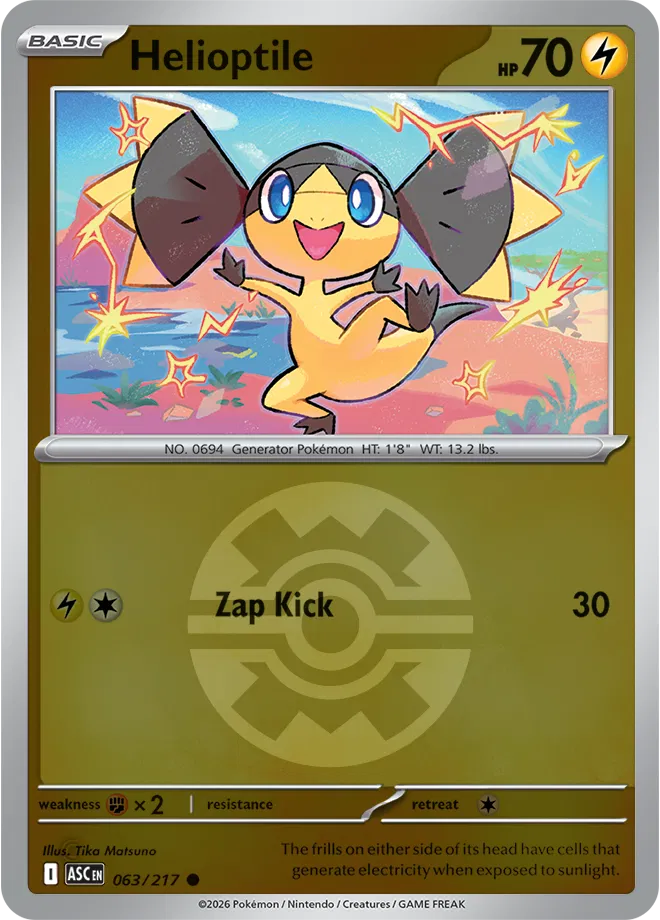 063/217 Helioptile Quick Ball