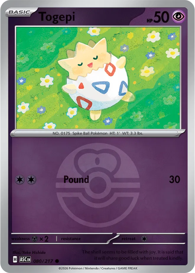 080/217 Togepi Love Ball - Ascended Heroes