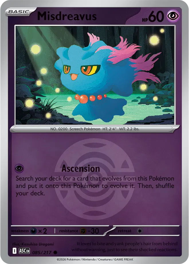 085/217 Misdreavus Dusk Ball - Ascended Heroes