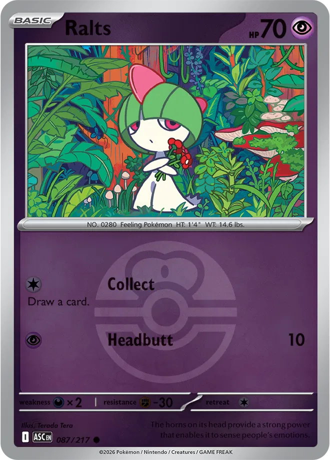 087/217 Ralts Love Ball - Ascended Heroes