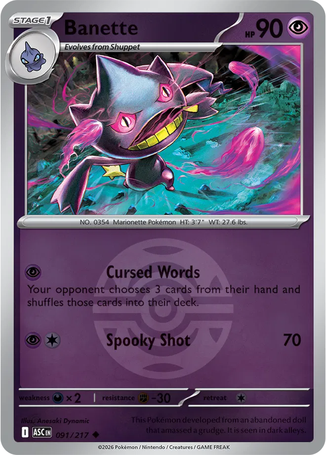 091/217 Bannette Dusk Ball - Ascended Heroes