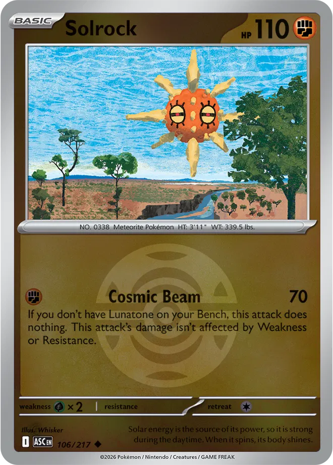 106/217 Solrock Dusk Ball - Ascended Heroes