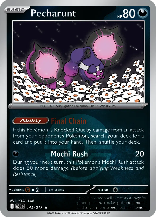 143/217 Pecharunt Poke Ball - Ascended Heroes