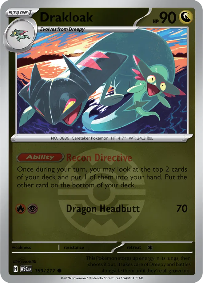 159/217 Drakloak Quick Ball