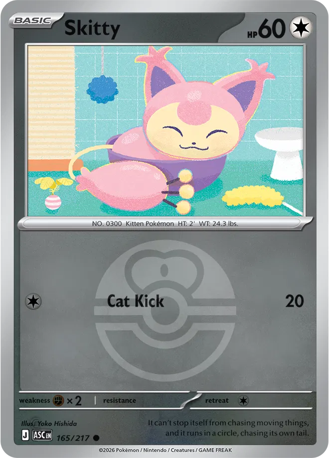 165/217 Skitty Love Ball - Ascended Heroes