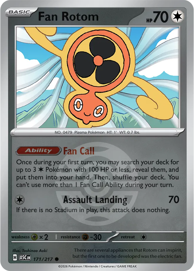 171/217 Fan Rotom Dusk Ball