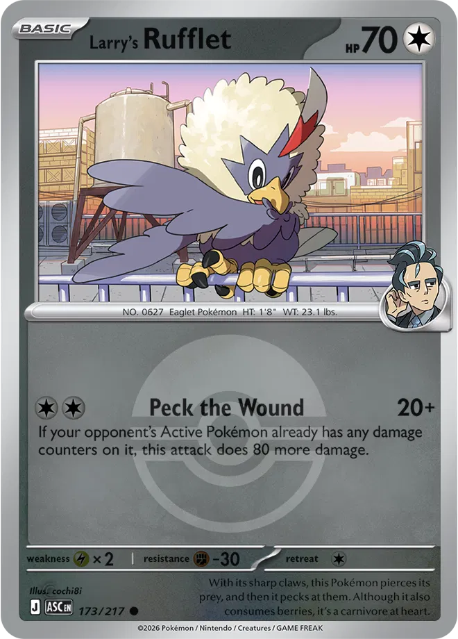 173/217 Larry's Rufflet Poke Ball - Ascended Heroes