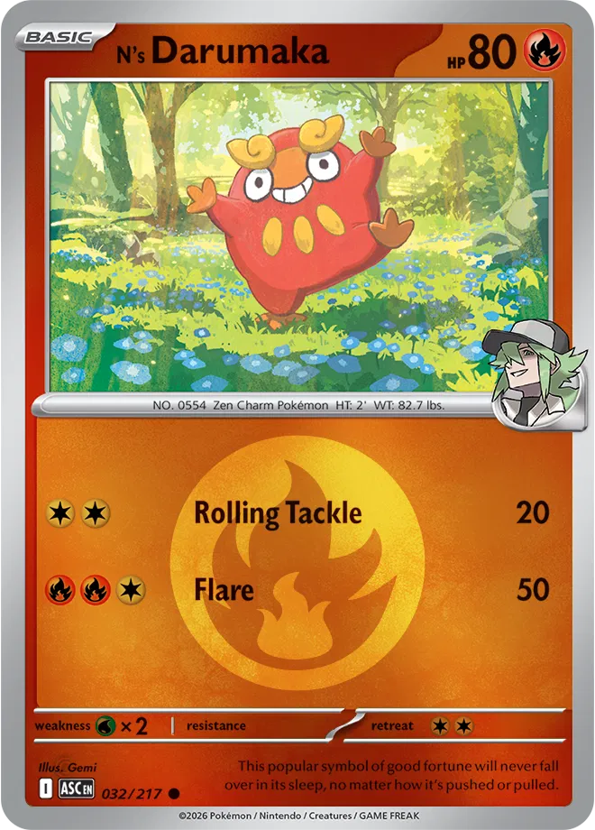 032/217 N's Darumaka Energy Symbol
