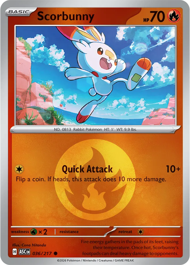 036/217 Scorbunny Energy Symbol - Ascended Heroes
