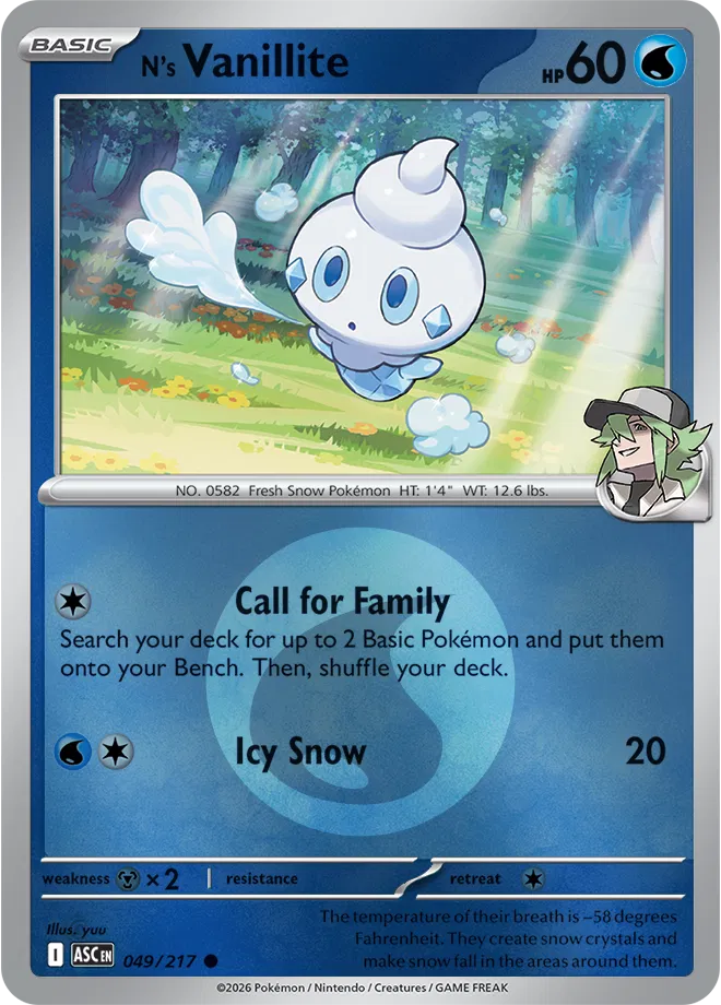 049/217 N's Vanillite Energy Symbol - Ascended Heroes