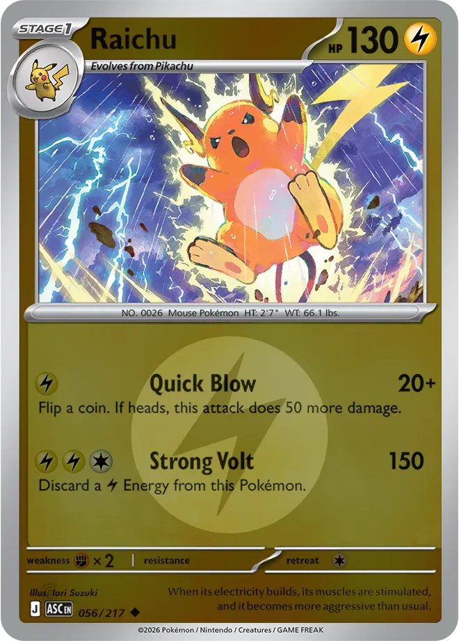 056/217 Raichu Energy Symbol - Ascended Heroes