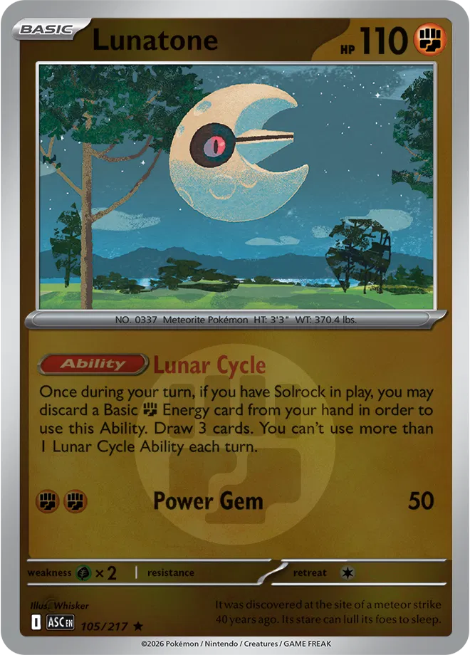 105/217 Lunatone Energy Symbol - Ascended Heroes