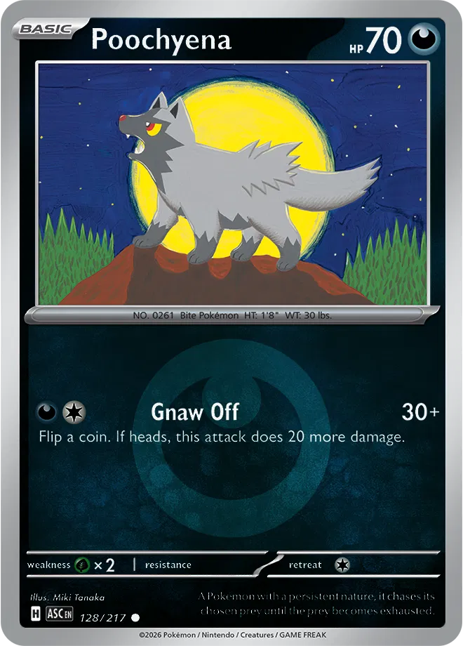 128/217 Poochyena Energy Symbol - Ascended Heroes