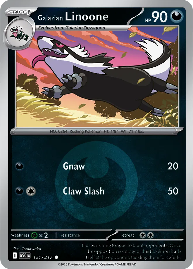 131/217 Galarian Linoone Energy Symbol - Ascended Heroes