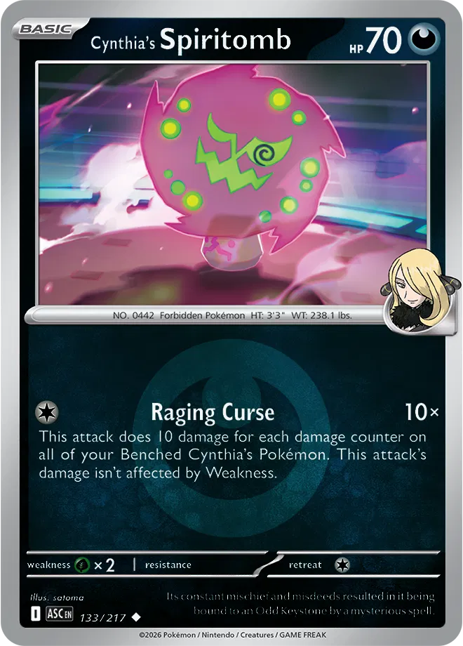 133/217 Cynthia's Spiritomb Energy Symbol