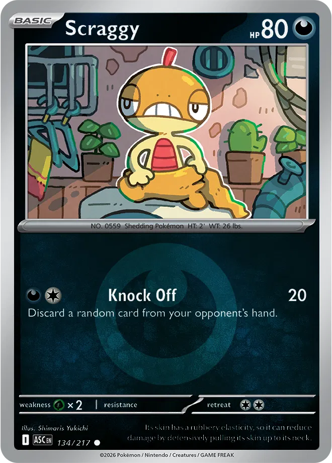 134/217 Scraggy Energy Symbol - Ascended Heroes