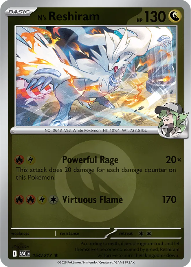 154/217 N's Reshiram Energy Symbol