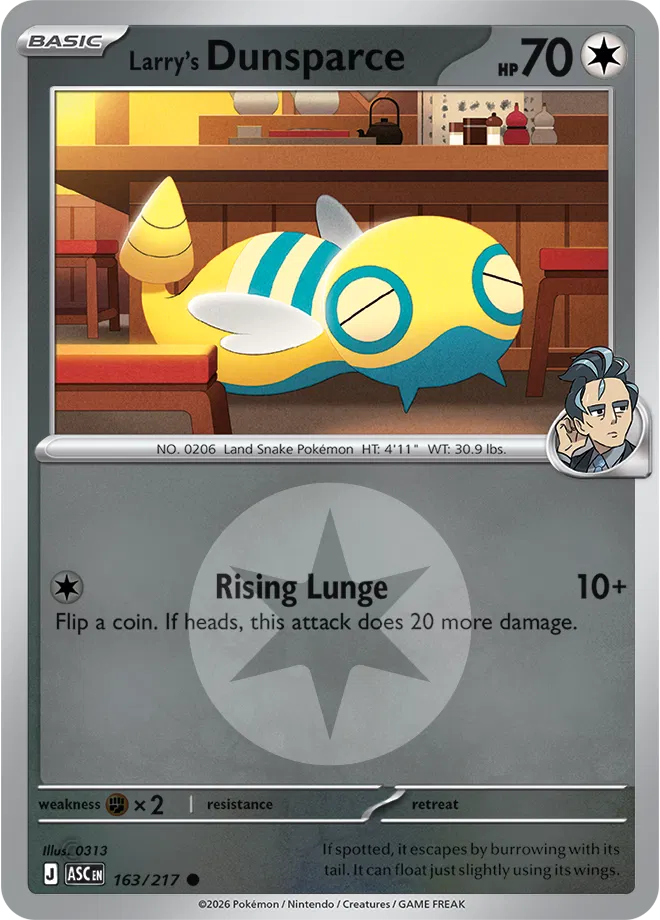 163/217 Larry's Dunsparce Energy Symbol - Ascended Heroes