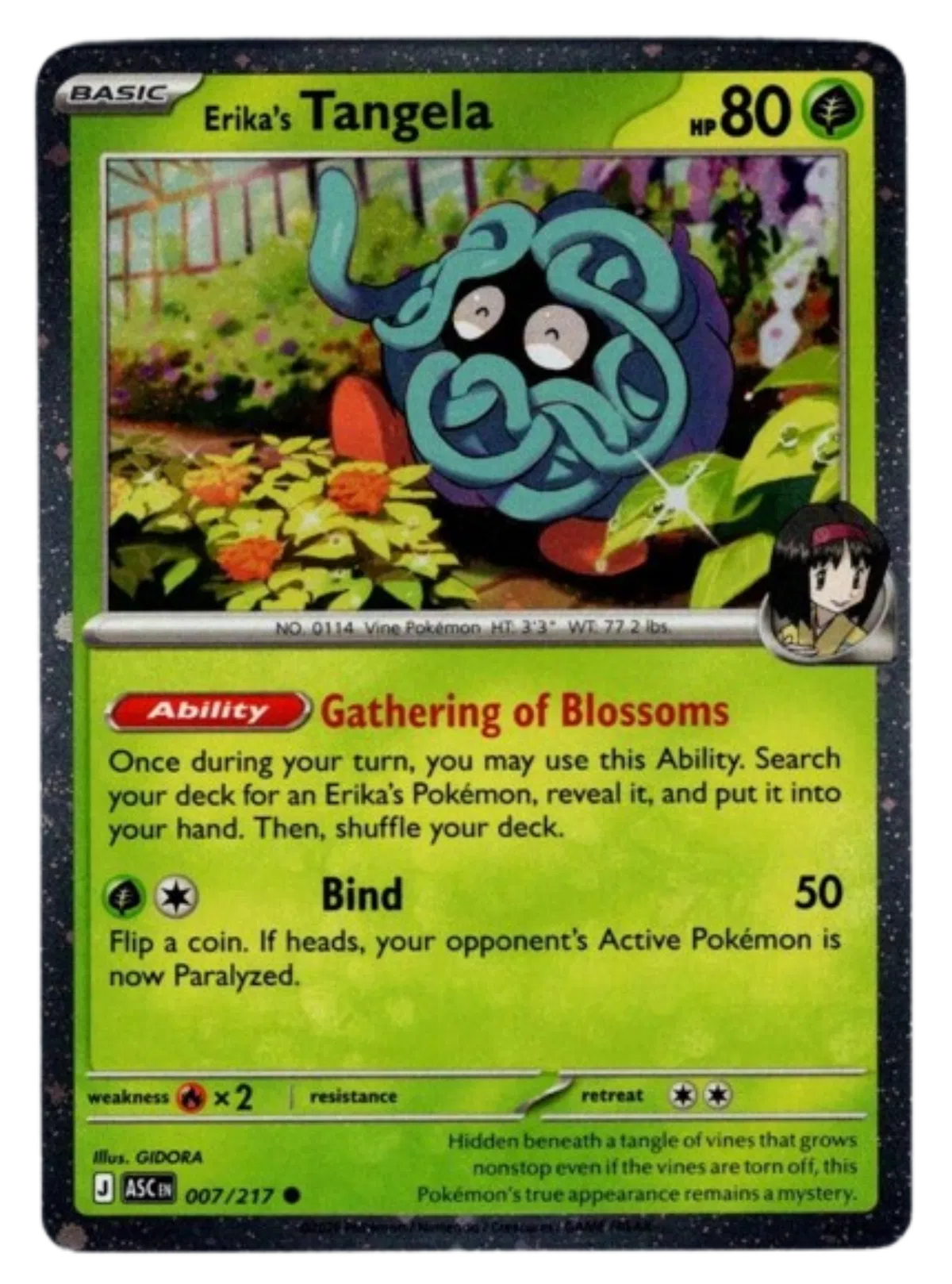 007/217 Erika's Tangela (Cosmos Holo) - Ascended Heroes
