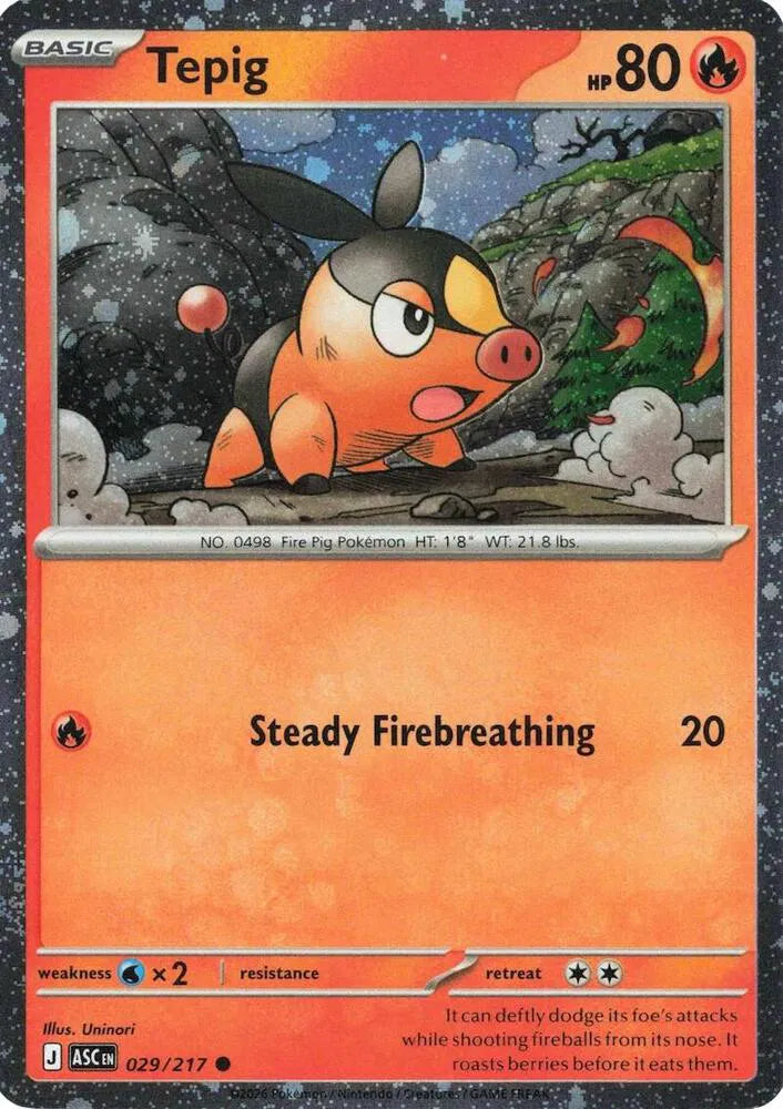 029/217 Tepig (Cosmos Holo) - Ascended Heroes