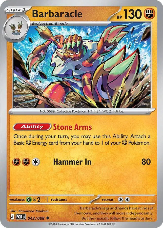 043/088 Barbaracle Reverse Holo