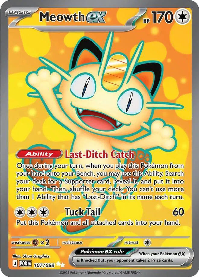 107/088 Meowth EX - Perfect Order