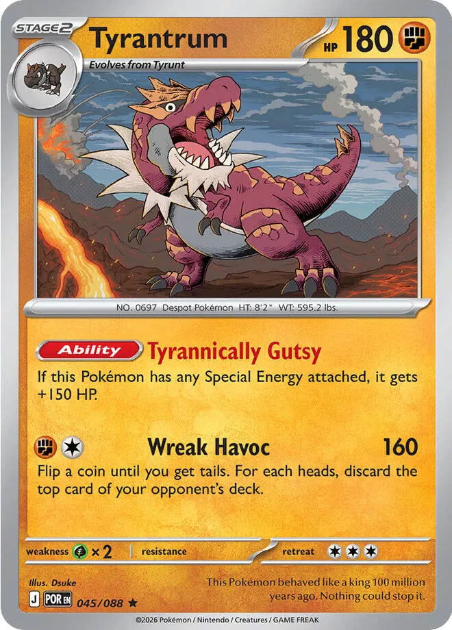 045/088 Tyrantrum Reverse Holo