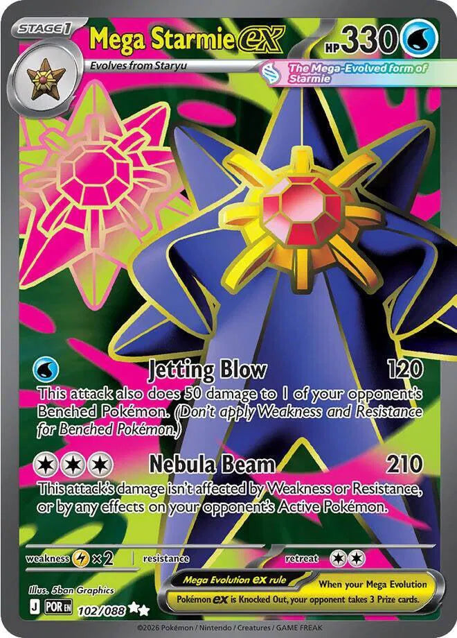 102/088 Mega Starmie EX - Perfect Order